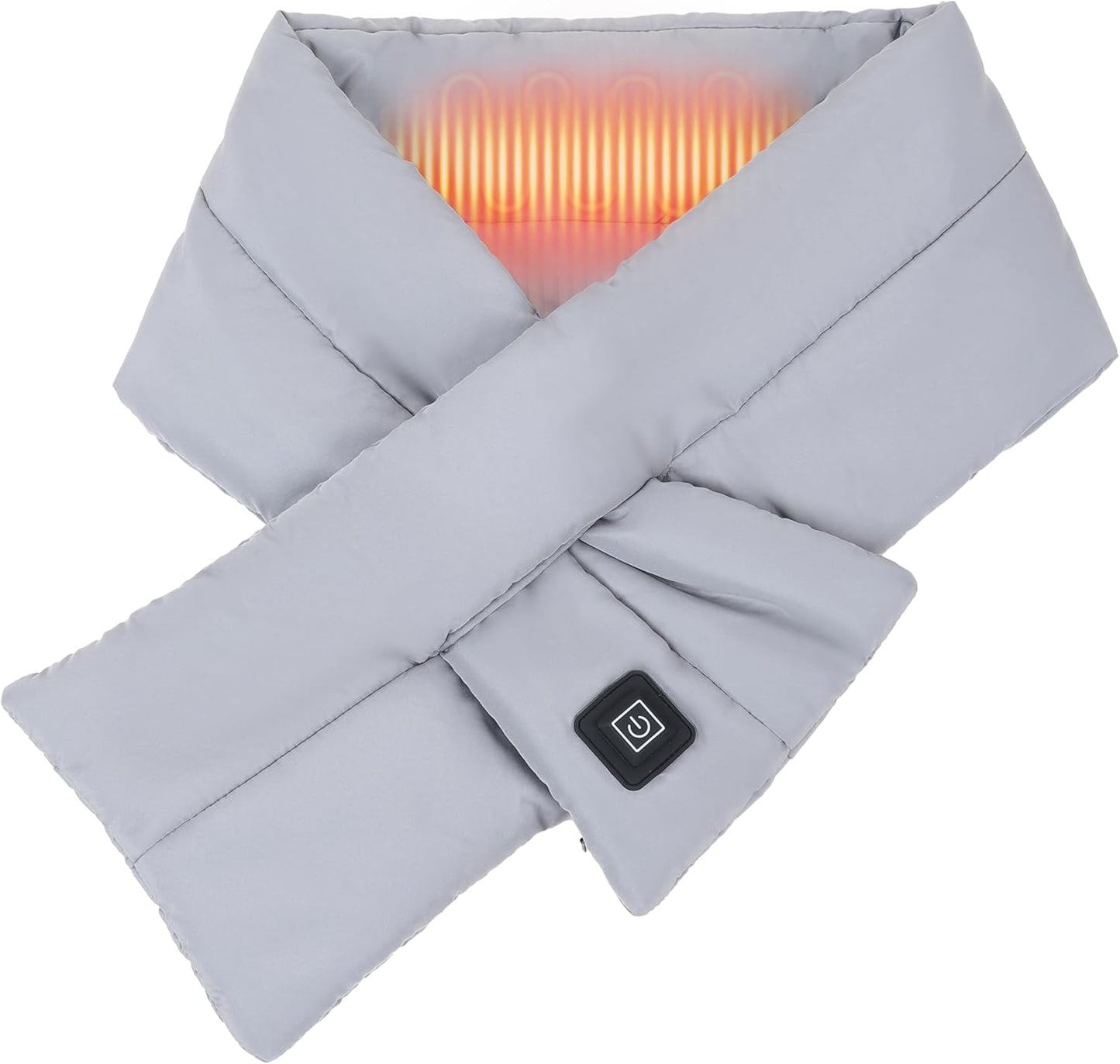 Neck Heating Pad-Three Temp Setings-Usb Powered by Power Bank,Heated Scarf for Women/Men(Without Power Bank)