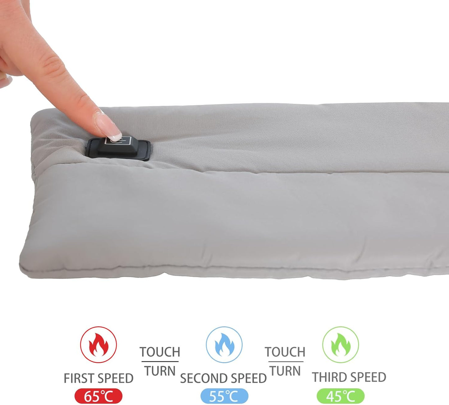 Neck Heating Pad-Three Temp Setings-Usb Powered by Power Bank,Heated Scarf for Women/Men(Without Power Bank)