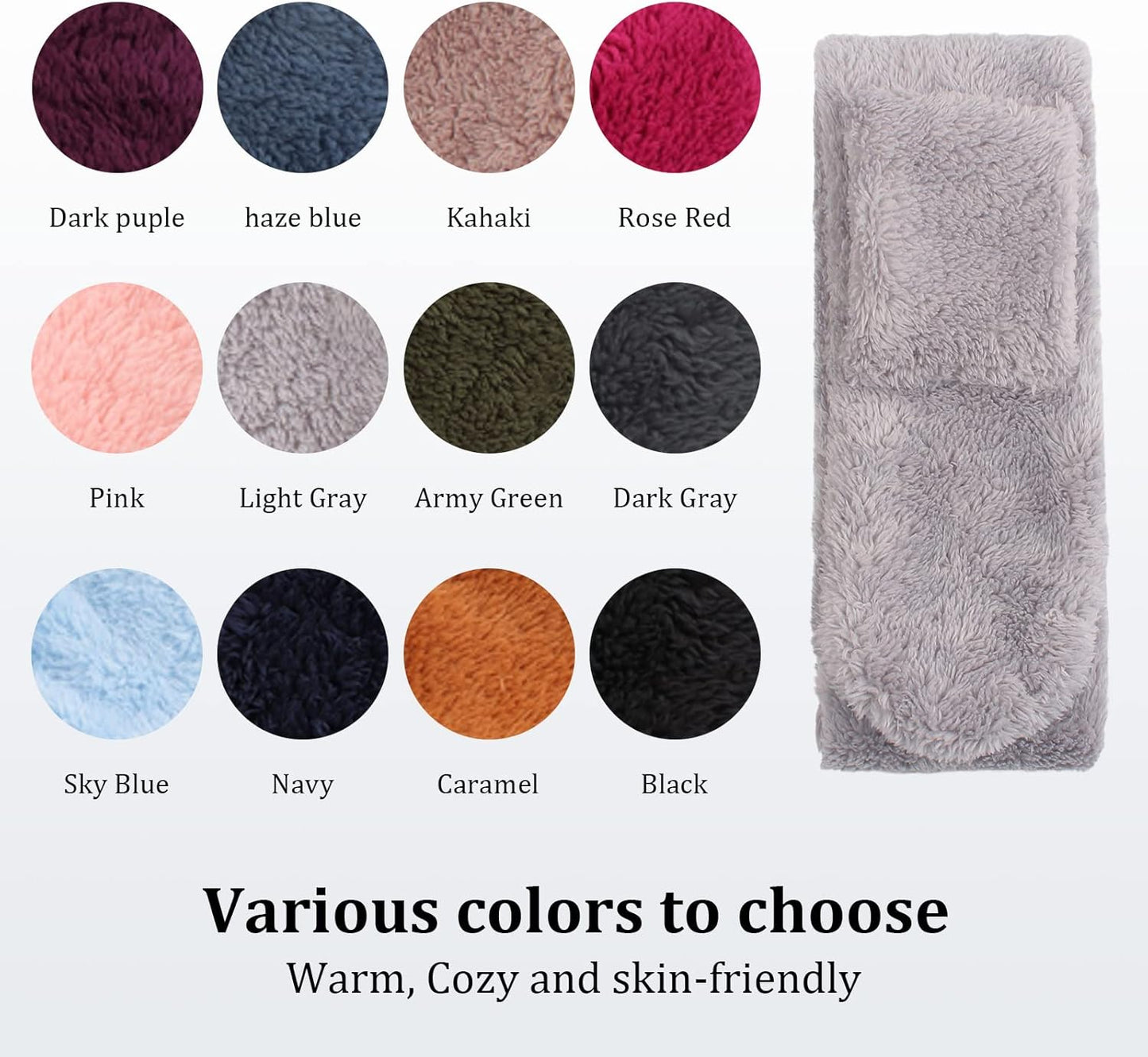 Fleece Kids Scarf - Warm Winter & Autumn Neck Warmer for Boys & Girls 1-6Y